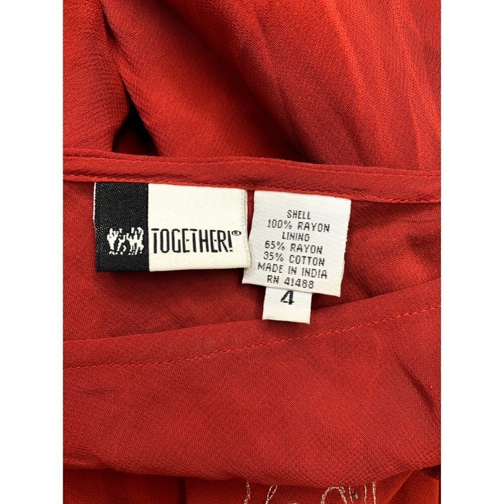 Together Women's Long Red Dress - Picture 4 of 6